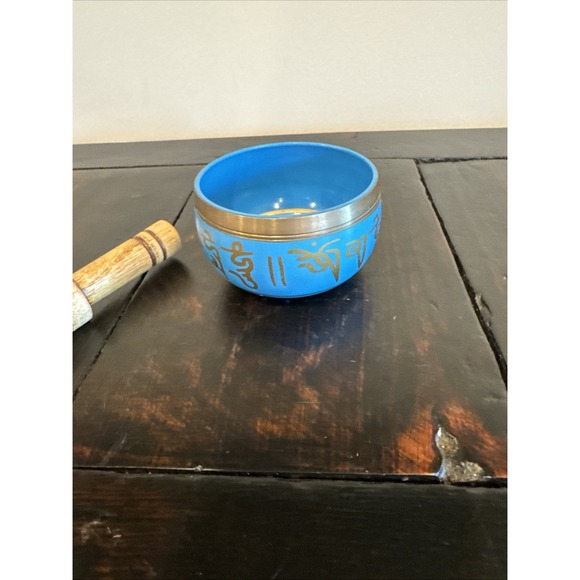 Blue Singing Bowl Set Small - Picture 3 of 6